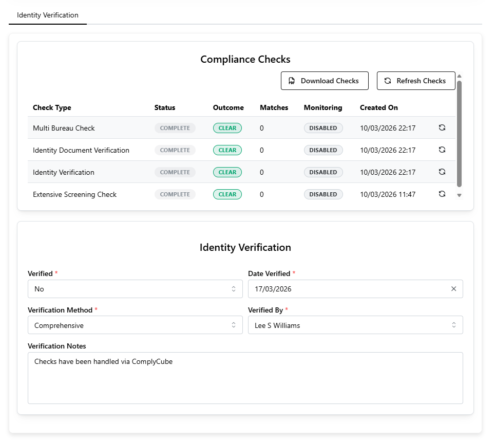 Verification on the onboarding stepper