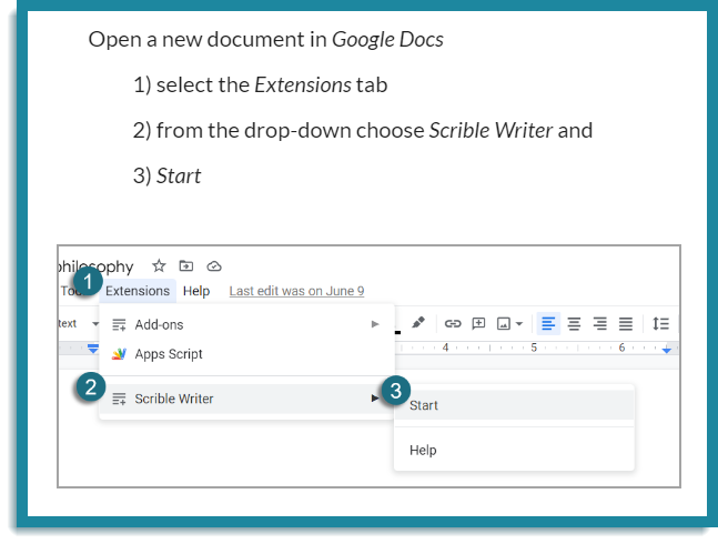 IMAGE 02: Screenshot showing the Google Docs export dialog