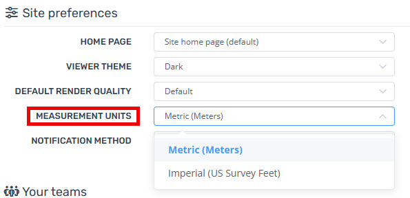 site preferences