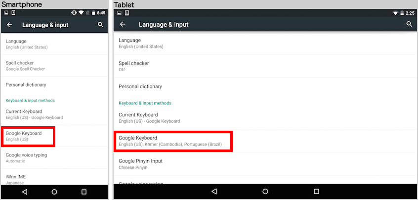 Multi-Language surveys android