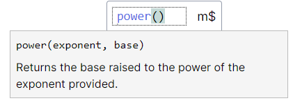 Power function