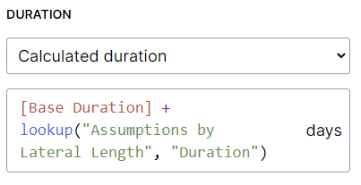 Formula with multiple lines