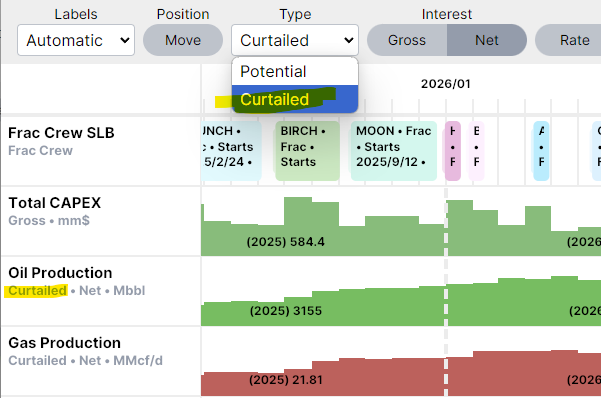 Showing "Curtailed" name change