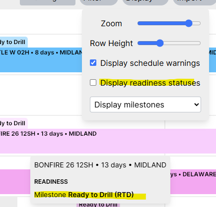 Readiness Statuses Hidden