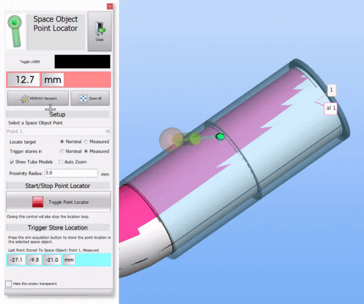 Steps for creating Space Object POINTS and measuring them with the ...