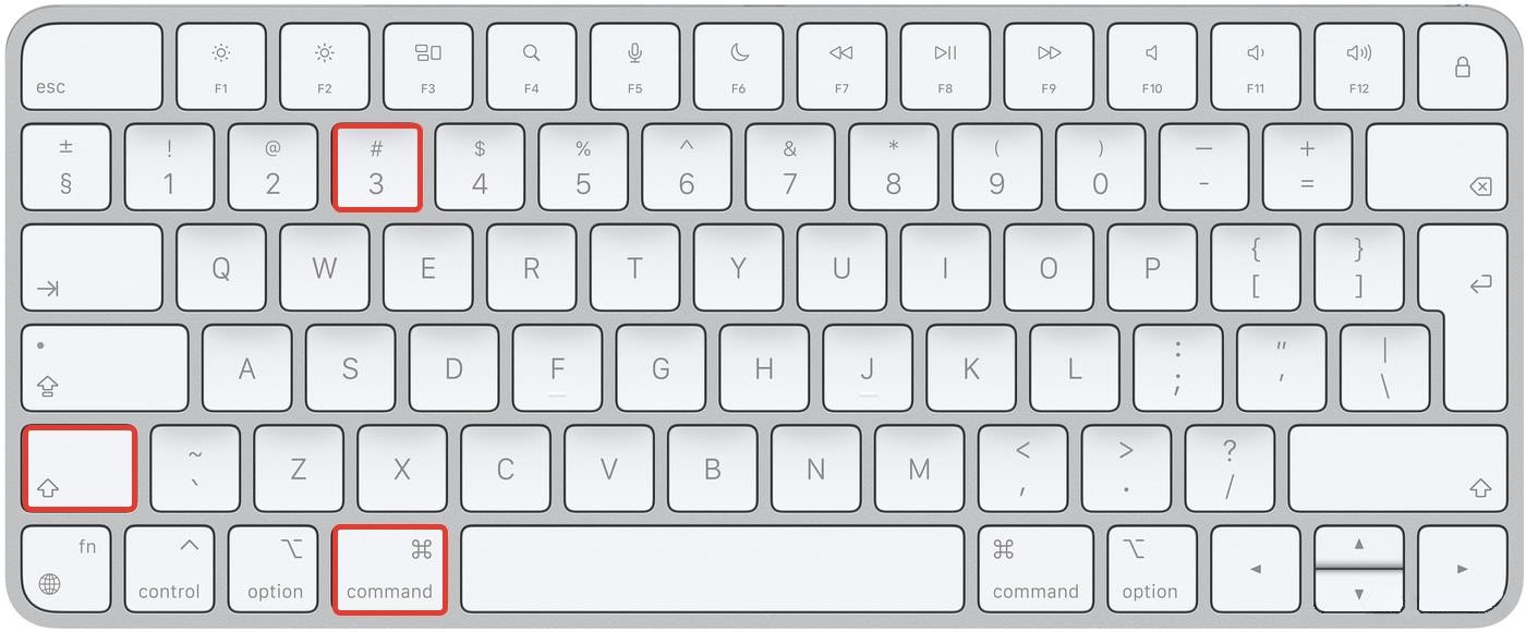 Если у вас MacOS, одновременно нажмите и удерживайте Shift+Command+3