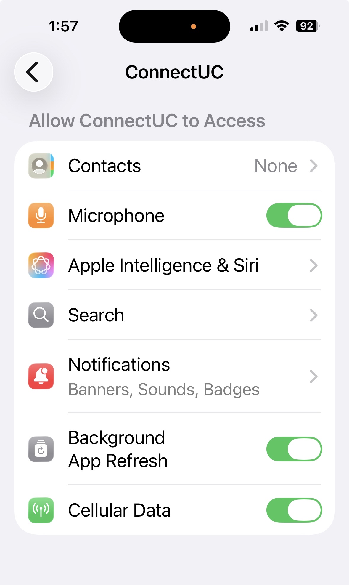 ConnectUC Permissions