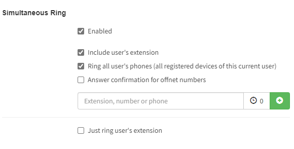Default Ring Settings